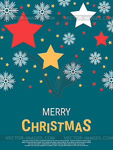 Merry Christmas and Happy New Year vector illustration - vector clipart