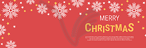 Merry Christmas and Happy New Year vector illustration - vector image