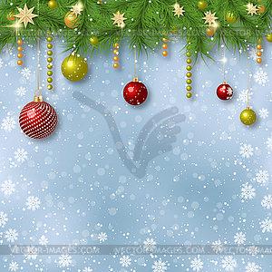 Christmas and New Year luxury vector illustration - vector clip art