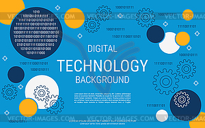 Digital technology vector concept illustration - vector clip art