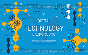 Digital technology vector concept illustration - vector image
