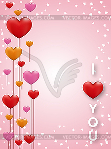 Valentine Day elegant vector illustration - vector image