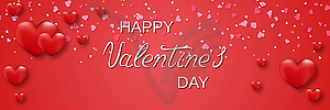 Valentine Day elegant vector illustration - vector clip art