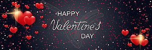 Valentine Day elegant vector illustration - vector image