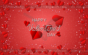 Valentine Day elegant vector illustration - vector clip art