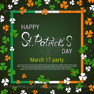 St.Patrick Day vector background - royalty-free vector image