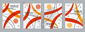 Business flyer design vector set - vector clip art