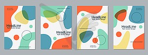 Business flyer design vector set - vector clipart