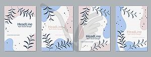 Business flyer design vector set - vector image