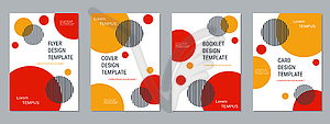 Business flyer design vector set - vector image