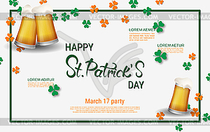 St.Patrick Day elegant vector illustration - vector image