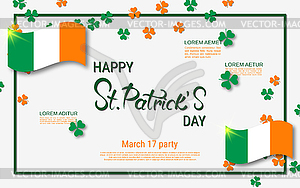 St.Patrick Day elegant vector illustration - vector clipart