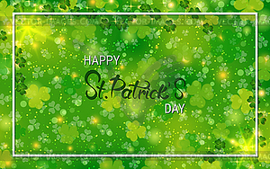 St.Patrick Day elegant vector background - color vector clipart