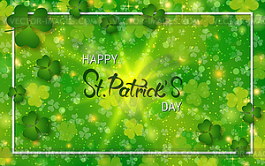 St.Patrick Day elegant vector background - vector clip art