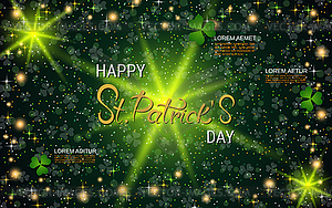 St.Patrick Day elegant vector background - vector clipart