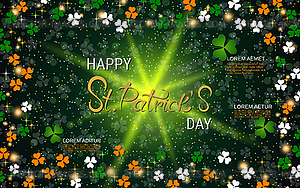 St.Patrick Day elegant vector background - vector clipart / vector image