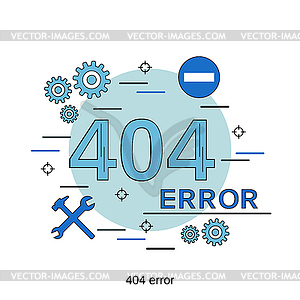 404 error page vector concept - vector clipart