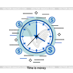 Time is money vector concept - vector clip art