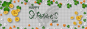 St.Patricks Day vector banner template - vector clipart