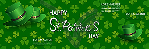 St.Patricks Day vector banner template - vector clip art