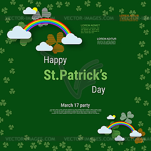 St.Patricks Day elegant vector illustration - vector clipart