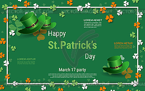 St.Patricks Day elegant vector illustration - royalty-free vector clipart