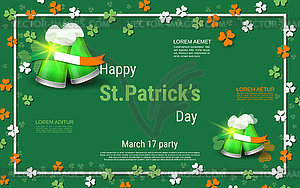 St.Patricks Day elegant vector illustration - vector image