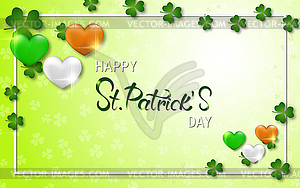 St.Patricks Day elegant vector illustration - vector image