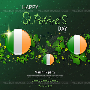 St.Patricks Day vector illustration - vector image