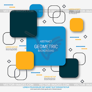 Modern trendy 3d vector background - vector image