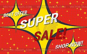 Super sale vector illustration - vector image