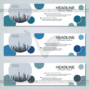 Abstract web banners vector templates collection - vector clipart