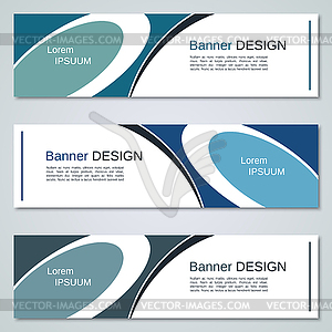 Abstract geometric style banners vector set - vector clipart