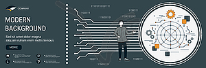 Big data structure concept - vector clipart