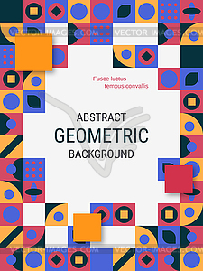 Modern geometric style vector illustration - vector clipart