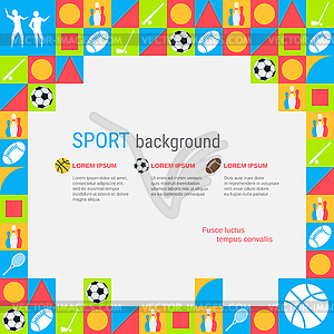 Sport theme illustration vector design template - vector image