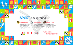 Sport theme illustration vector design template - vector clipart