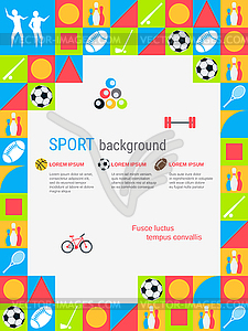 Sport theme illustration vector design template - vector clip art