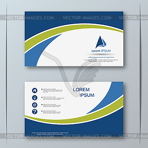 Modern business card vector design template - vector clipart / vector image