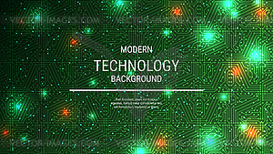 Modern technology style vector background - vector clipart