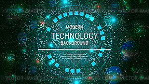 Modern technology style vector background - vector clipart