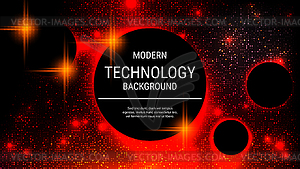 Modern technology style vector background - vector clipart