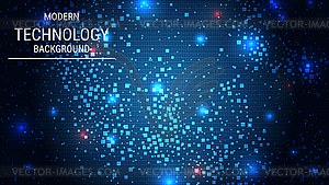 Modern technology style vector background - vector clip art