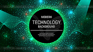 Modern technology style vector background - vector clipart