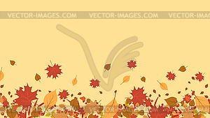 Autumn theme elegant vector background - vector image