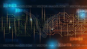 Digital technology style vector background - vector clipart