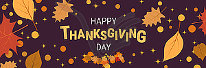 Happy Thanksgiving Day cartoon vector illustration - vector image