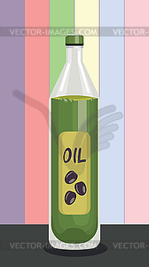 Bottle of olive oil - vector image
