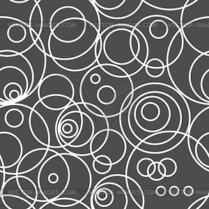 Seamless texture with rings. Abstract background - vector image