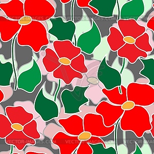 Flower pattern. vector illustration - vector image